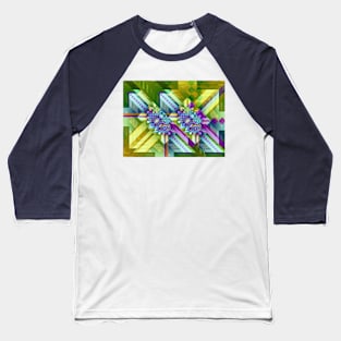 Colourful Abstract Design Baseball T-Shirt